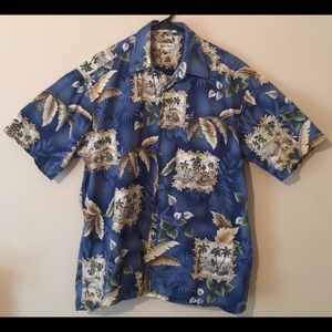 Pierre Cardin Hawaiian Button Down Floral Shirt